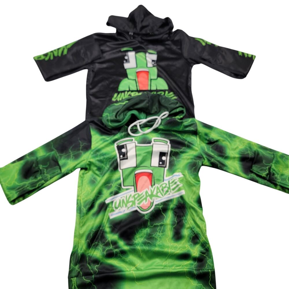 Unspeakable Hoodie Bundle 2 Pack Size Small S Pullover Black/Green NWOT) 715-716